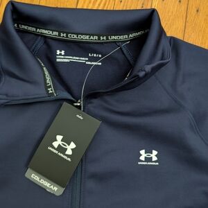 Women's Under Armour COLDGEAR workout shirt - Navy - Large